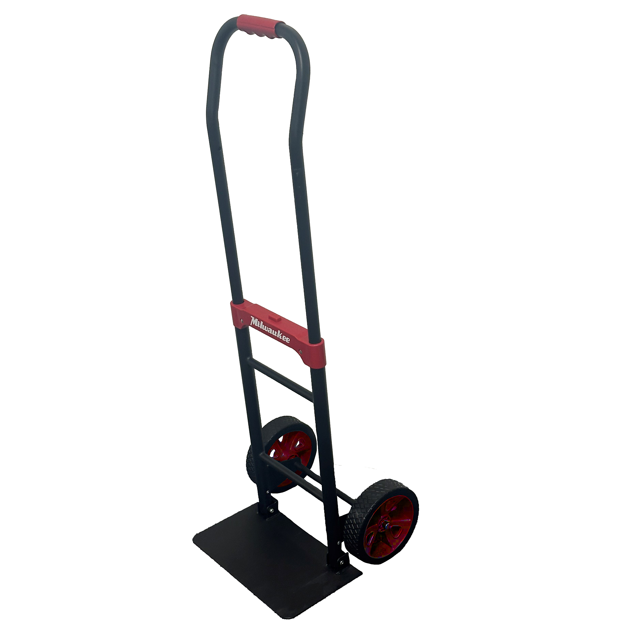 Milwaukee Hand Trucks Telescoping Flow Back Folding Hand Truck — 250-Lb. Capacity, 33in. to 48in. Adjustable Handle, 5in. Non-Marking Wheels, Model# DCTF500